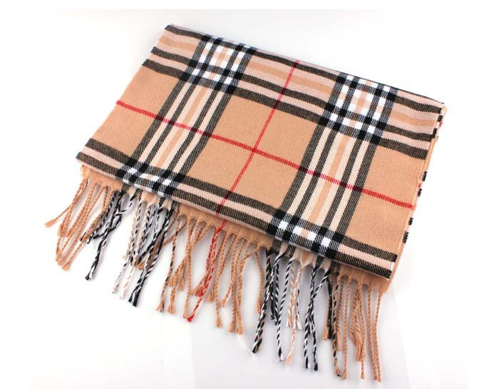 Men's Light Warm Korean Style British Check Scarfs