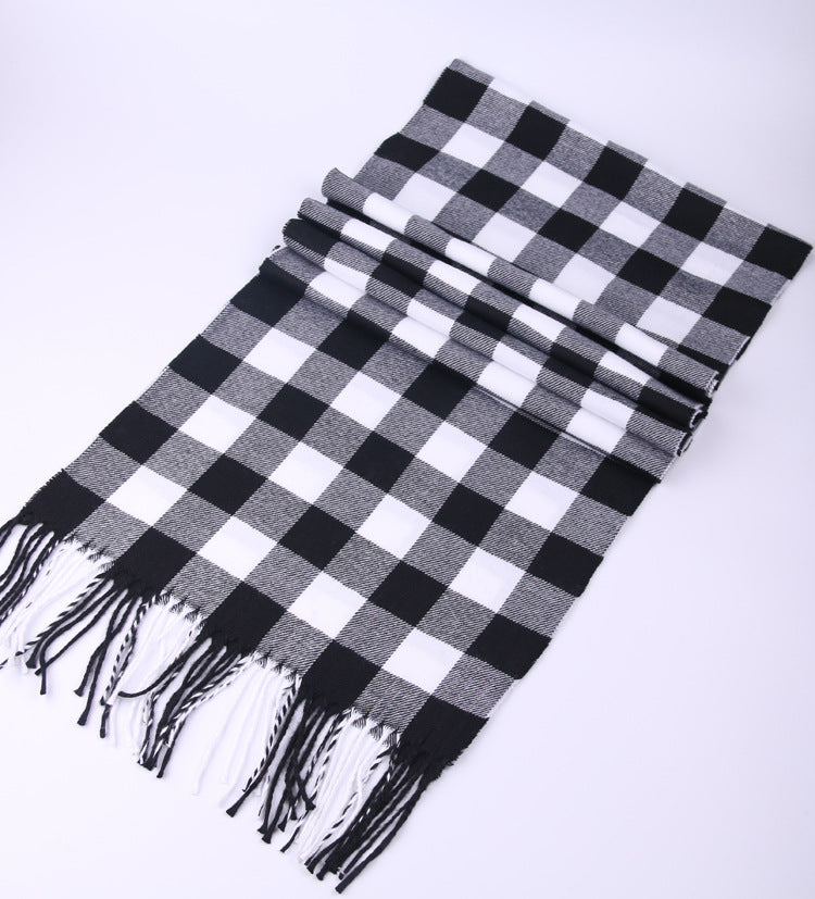 Men's Light Warm Korean Style British Check Scarfs