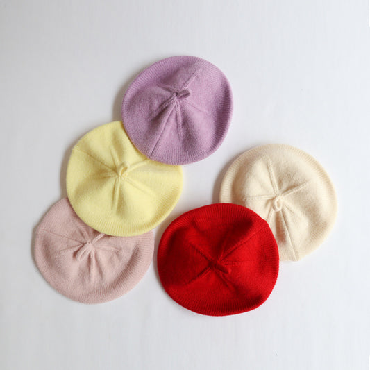 Children's Hat Fashion Sweet Beret Solid Color Trendy Western Kids' Headwear