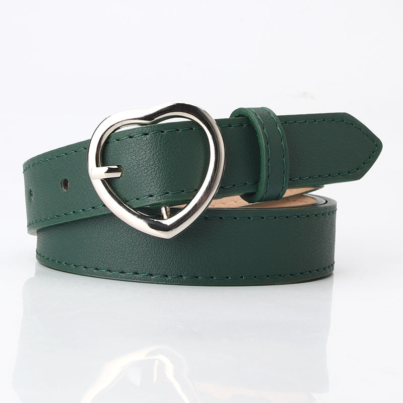 Women's Trendy Single Circle Casual Nude Imitation Belts