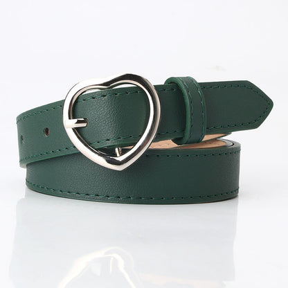 Women's Trendy Single Circle Casual Nude Imitation Belts