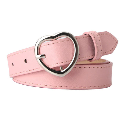 Women's Trendy Single Circle Casual Nude Imitation Belts