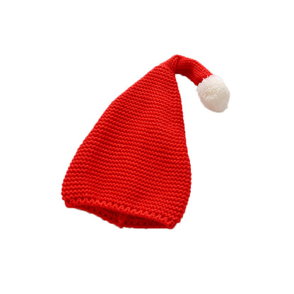 Children's Candy Knitted Big Ball Cute Warm Solid Color Elf Kids' Headwear