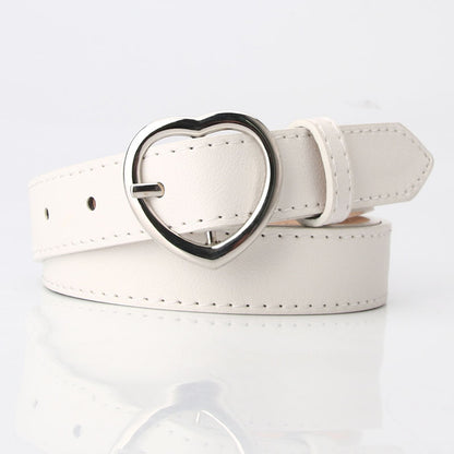 Women's Trendy Single Circle Casual Nude Imitation Belts