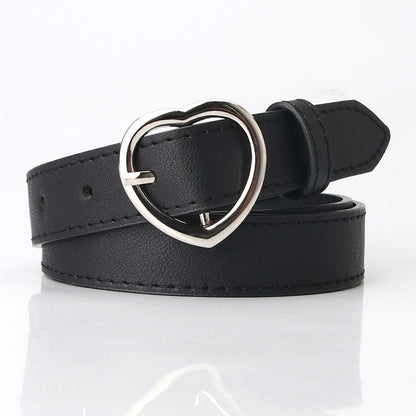 Women's Trendy Single Circle Casual Nude Imitation Belts