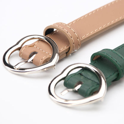 Women's Trendy Single Circle Casual Nude Imitation Belts