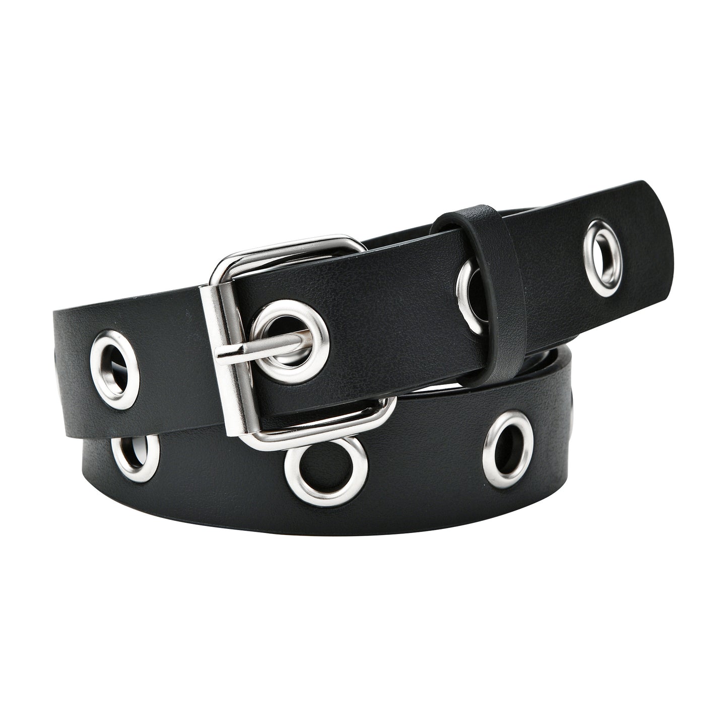 Women's Simple Hollow Decorative Air Hole Punk Belts