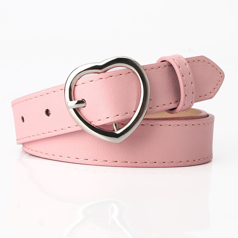 Women's Trendy Single Circle Casual Nude Imitation Belts