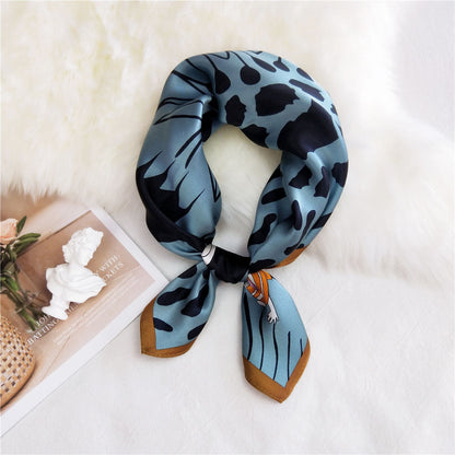 Women's Small Square Towel Versatile Decorative Artistic Scarfs