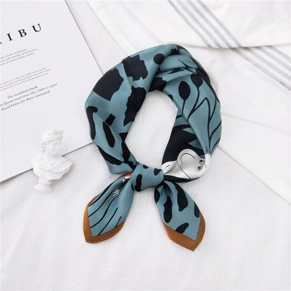 Women's Small Square Towel Versatile Decorative Artistic Scarfs