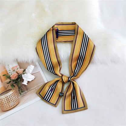 Women's Boxer Long Small Silk Korean Style Wrist Strap Scarfs