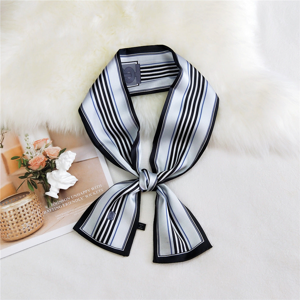 Women's Boxer Long Small Silk Korean Style Wrist Strap Scarfs