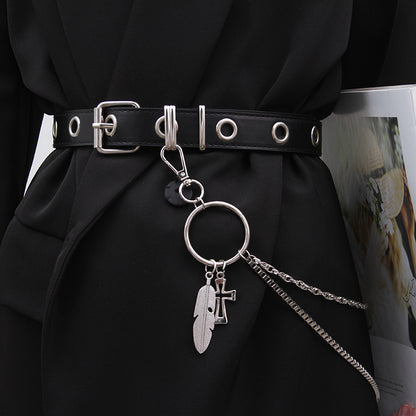 Women's Full Hole Decoration Fashion Korean Style Belts