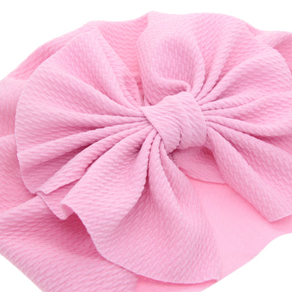 Children's Solid Color Sleeve Big Bow Indian Kids' Headwear