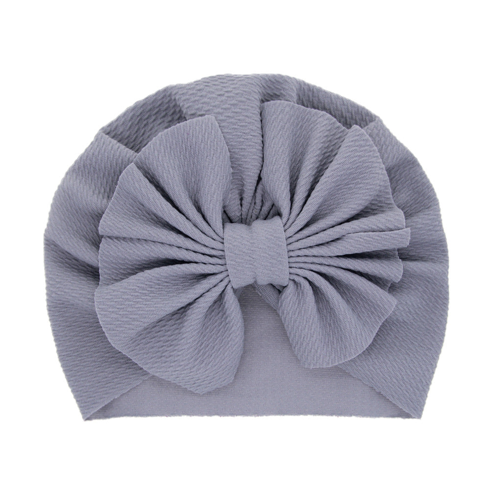 Children's Solid Color Sleeve Big Bow Indian Kids' Headwear