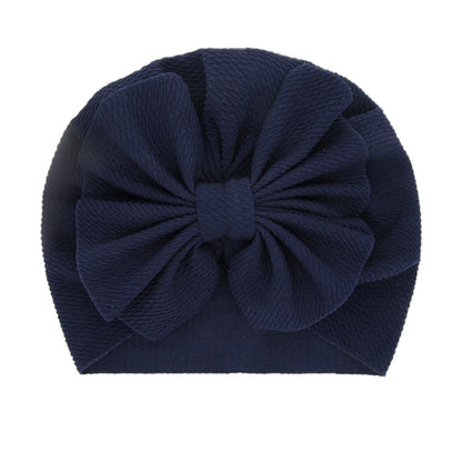 Children's Solid Color Sleeve Big Bow Indian Kids' Headwear