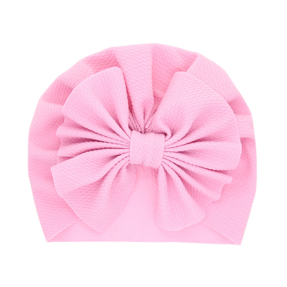 Children's Solid Color Sleeve Big Bow Indian Kids' Headwear