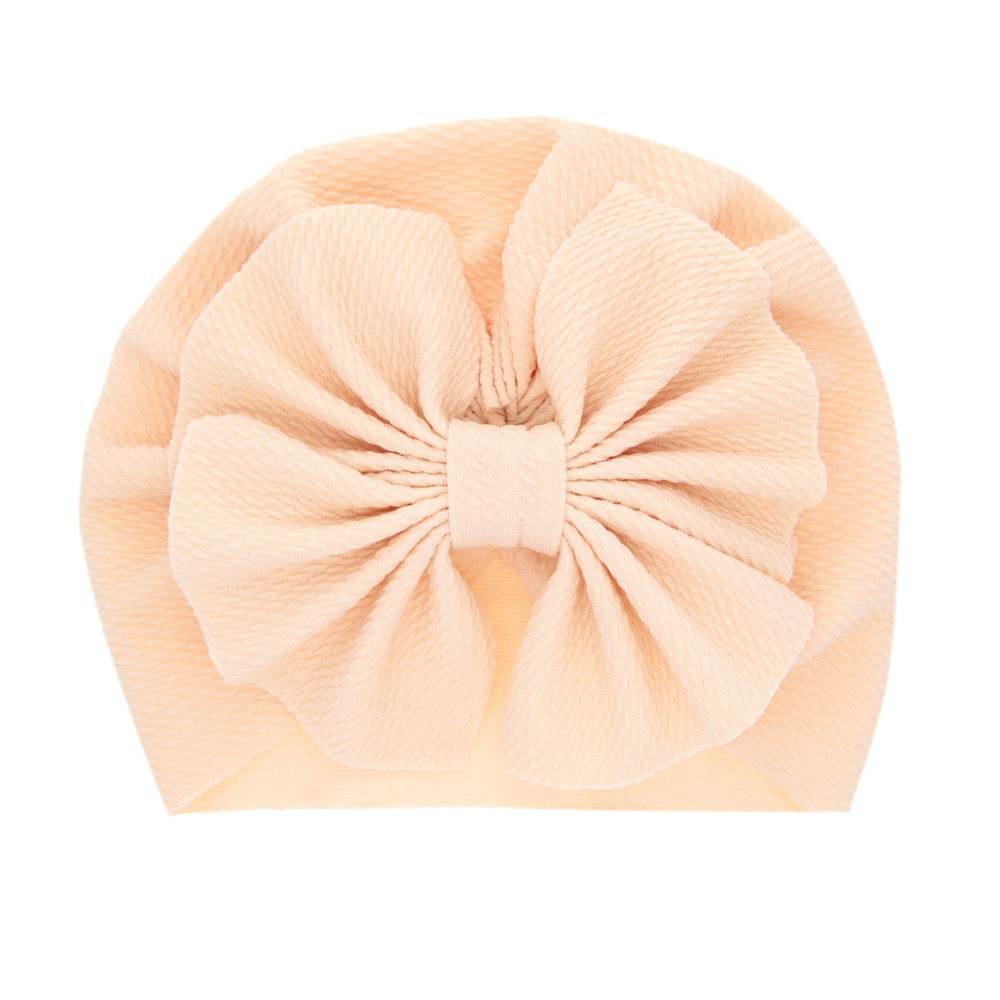 Children's Solid Color Sleeve Big Bow Indian Kids' Headwear