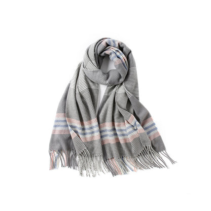 Women's Cashmere Winter Shawl For Thickened Warm Scarfs