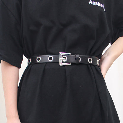 Women's Full Hole Decoration Fashion Korean Style Belts