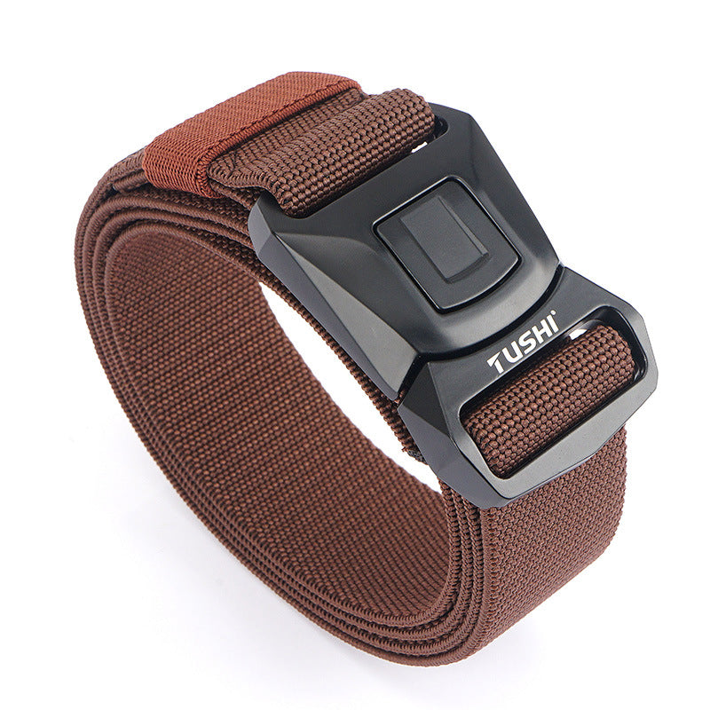 Men's Quick Release Buckle Tooling Outer Elastic Belts