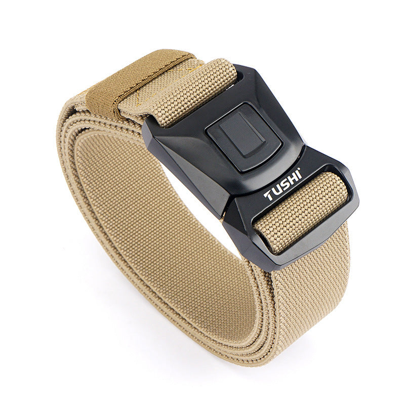 Men's Quick Release Buckle Tooling Outer Elastic Belts