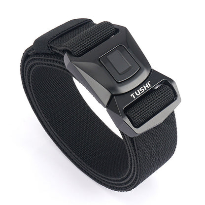 Men's Quick Release Buckle Tooling Outer Elastic Belts