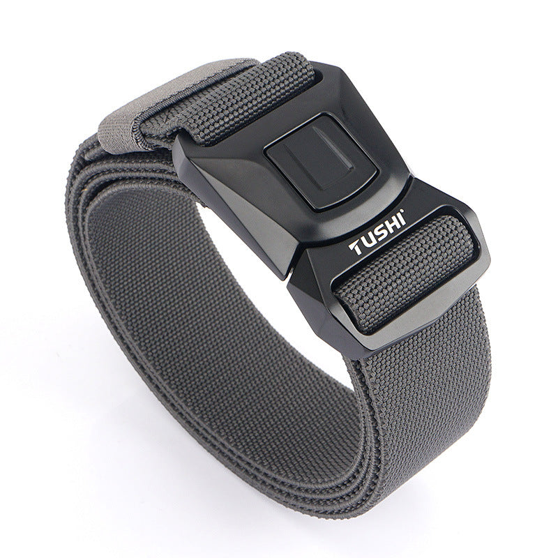 Men's Quick Release Buckle Tooling Outer Elastic Belts