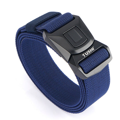 Men's Quick Release Buckle Tooling Outer Elastic Belts