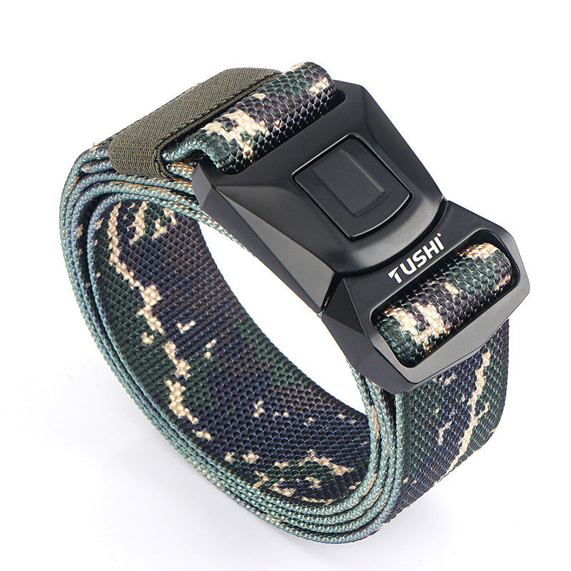 Men's Plug Nylon Waistband Combat Outdoor Sports Belts