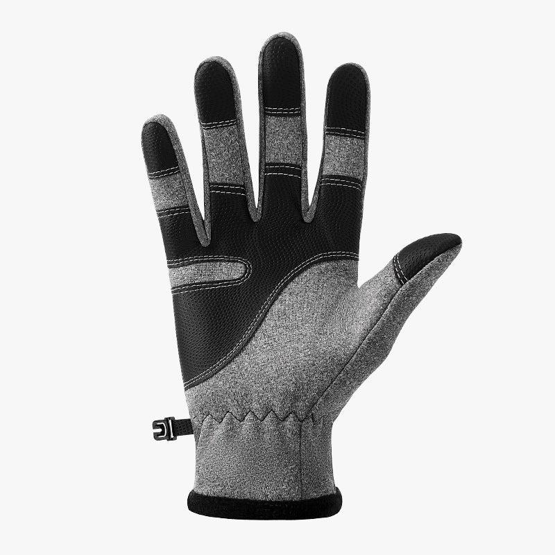 Men's Outdoor Windproof Warm Touch Screen Zipper Gloves