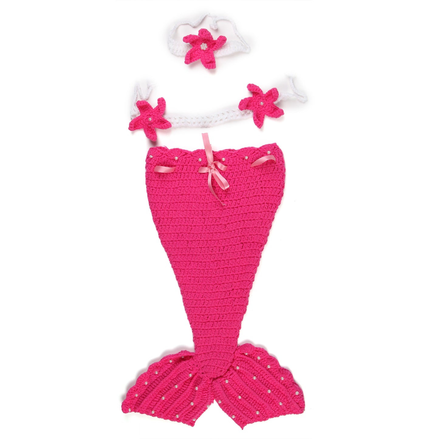 Handmade Mermaid Costumes Hand-woven Hundred Days Kids' Headwear