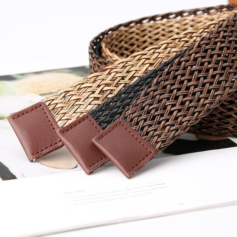 Women's Woven Trendy Dress Decoration Fashion Belts