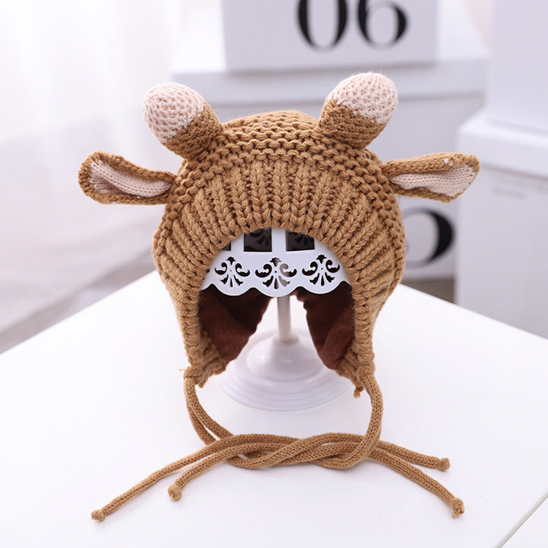 Children's Hat Winter Earflaps Warm Woolen Bay Kids' Headwear