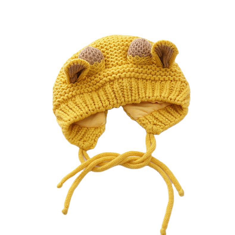 Children's Hat Winter Earflaps Warm Woolen Bay Kids' Headwear