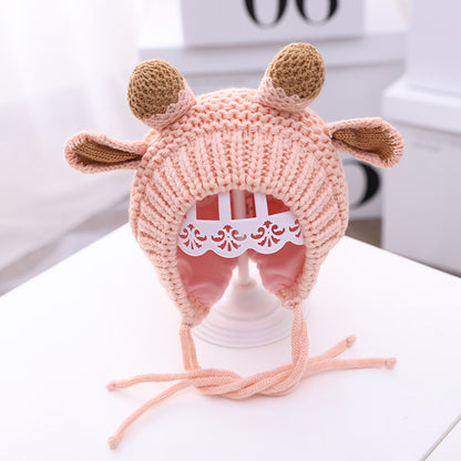 Children's Hat Winter Earflaps Warm Woolen Bay Kids' Headwear