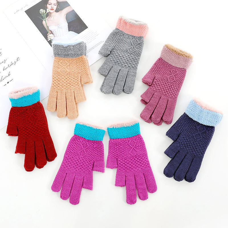 Women's & Men's Winter Dew Office Writing Typing Warm Gloves