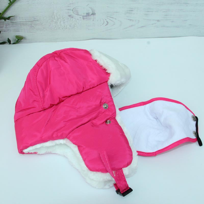 Northeast Winter Thickened Warm Boys Waterproof Skiing Middle Kids' Headwear