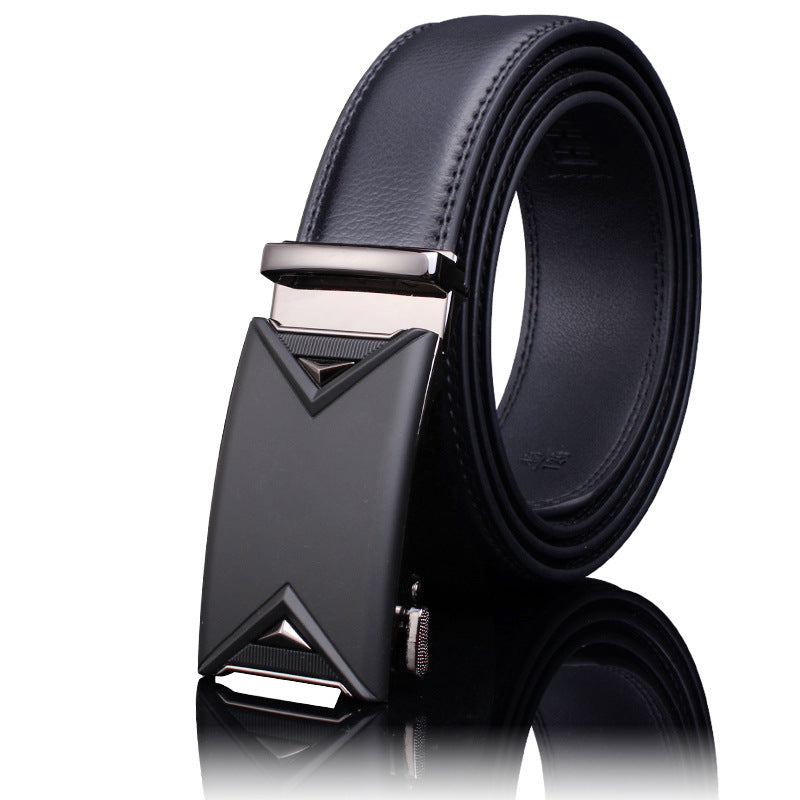 Men's Leather Buckle Pure Cowhide Business Boys Belts