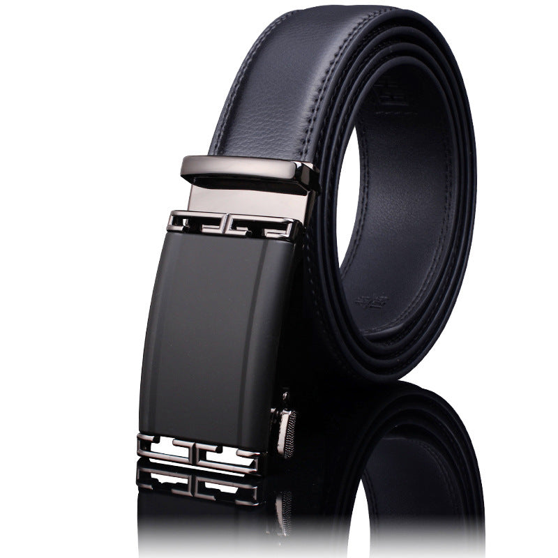 Men's Leather Buckle Pure Cowhide Business Boys Belts