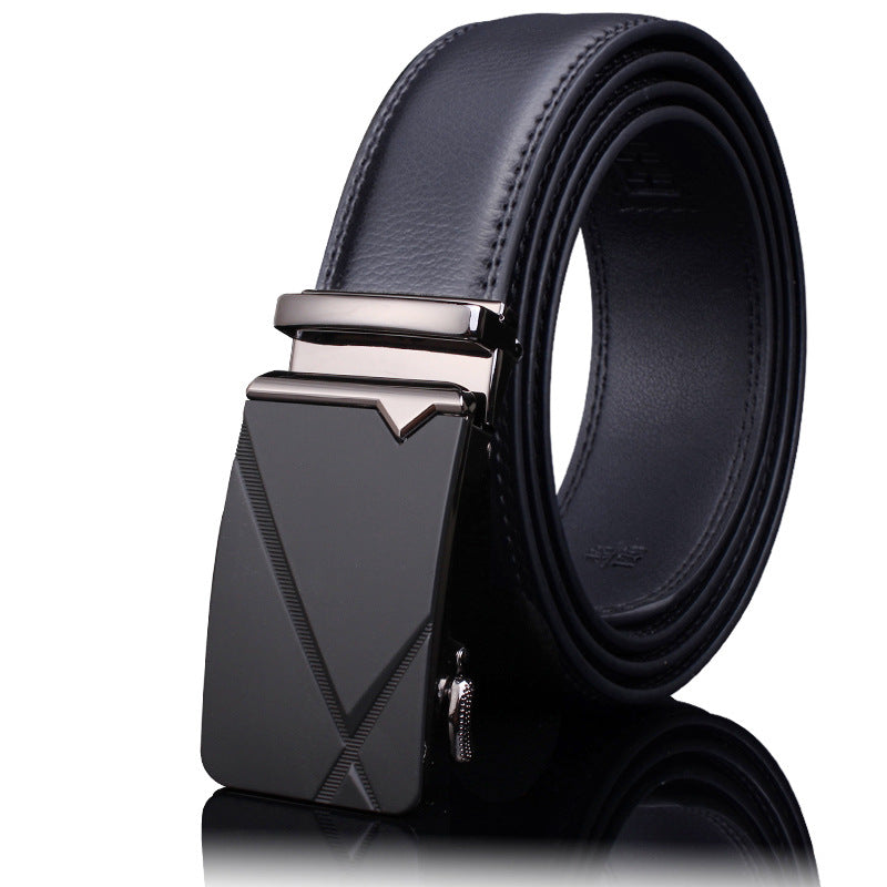 Men's Leather Buckle Pure Cowhide Business Boys Belts