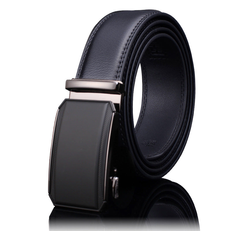 Men's Leather Buckle Pure Cowhide Business Boys Belts