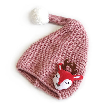 Children's Christmas Sweet Fur Ball Cute Thermal Kids' Headwear