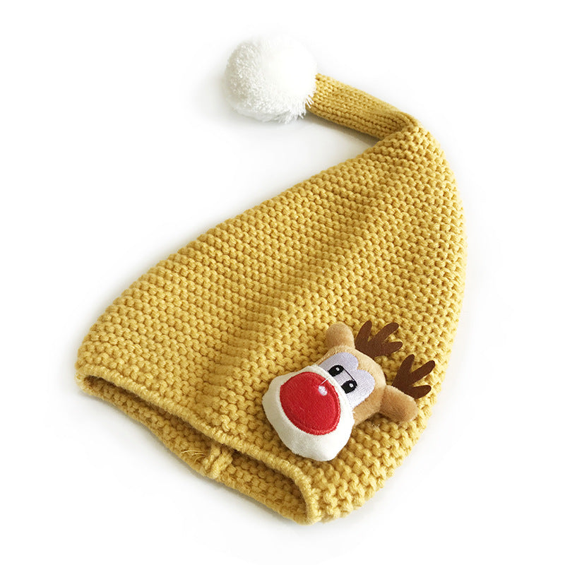 Children's Christmas Sweet Fur Ball Cute Thermal Kids' Headwear