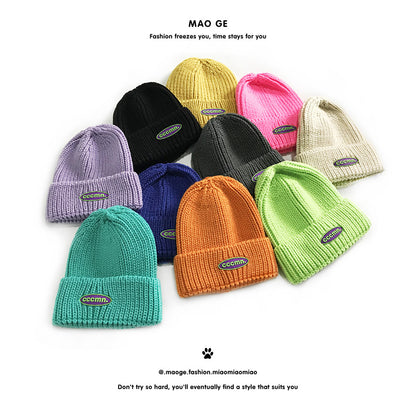 Style Hip Hop Wool Knitted Hat Kids' Headwear