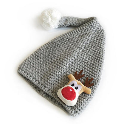 Children's Christmas Sweet Fur Ball Cute Thermal Kids' Headwear