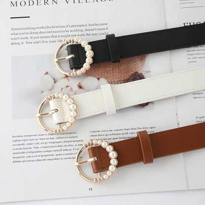 Women's Pin Buckle Korean Simple Retro Fashion Decoration Belts