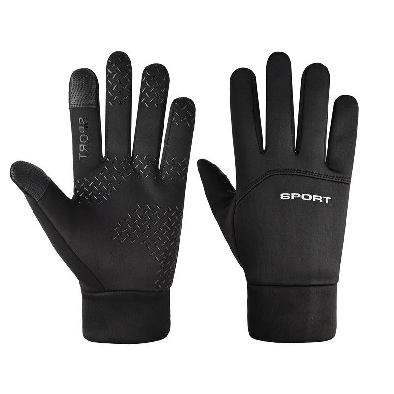 Windproof Waterproof Veet Warm Cycling Full Finger Sports Outdoor Gloves