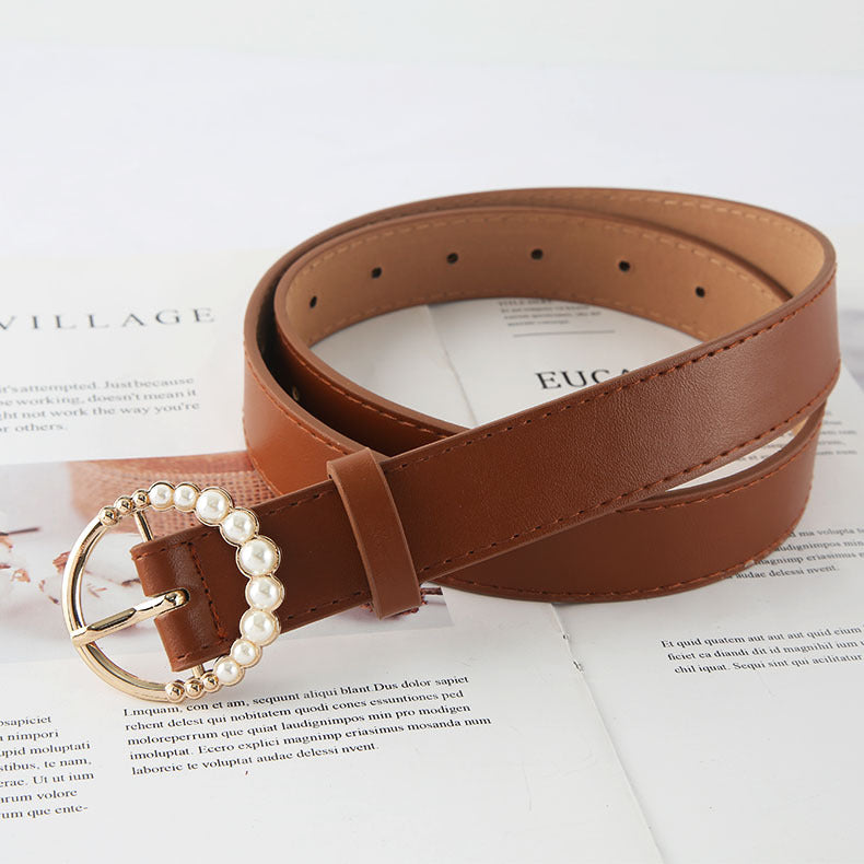 Women's Pin Buckle Korean Simple Retro Fashion Decoration Belts