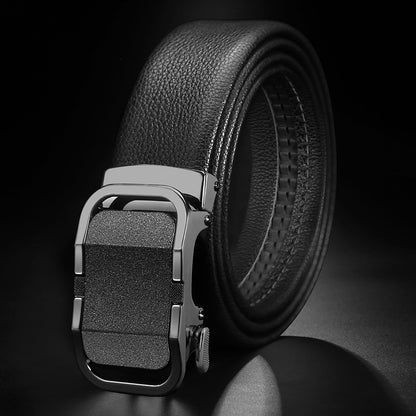 Men's First Layer Cow Leather Automatic Buckle Belts